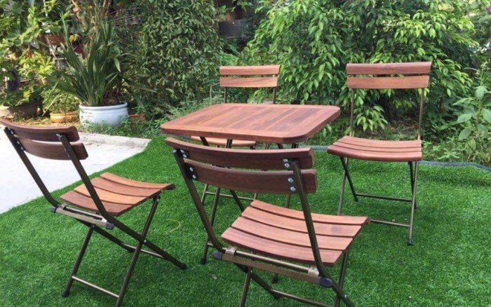 Bộ bàn ghế cafe sân vườn mẫu nào đẹp, giá rẻ?