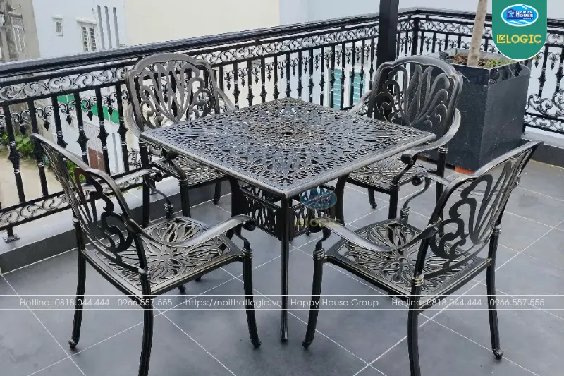 Bàn ghế cafe nhôm đúc xu hướng lựa chọn mới năm 2025