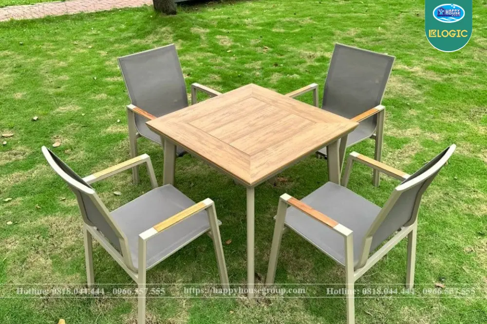 Bộ bàn ghế Textilene - Sự lựa chọn hoàn hảo cho không gian nghỉ dưỡng ngoài trời