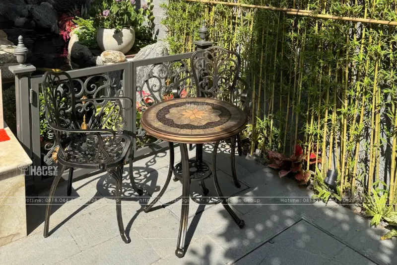 Bàn Ghế Nhôm Đúc Mặt Đá - Sự Lựa Chọn Hoàn Hảo Cho Không Gian Ngoài Trời 2025