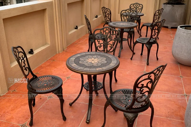 Bàn Ghế Nhôm Đúc Mặt Đá - Sự Lựa Chọn Hoàn Hảo Cho Không Gian Ngoài Trời 2025