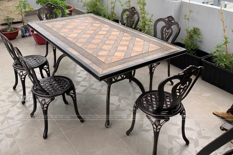 Bàn Ghế Nhôm Đúc Mặt Đá - Sự Lựa Chọn Hoàn Hảo Cho Không Gian Ngoài Trời 2025
