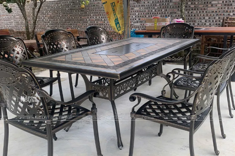 Bàn Ghế Nhôm Đúc Mặt Đá - Sự Lựa Chọn Hoàn Hảo Cho Không Gian Ngoài Trời 2025