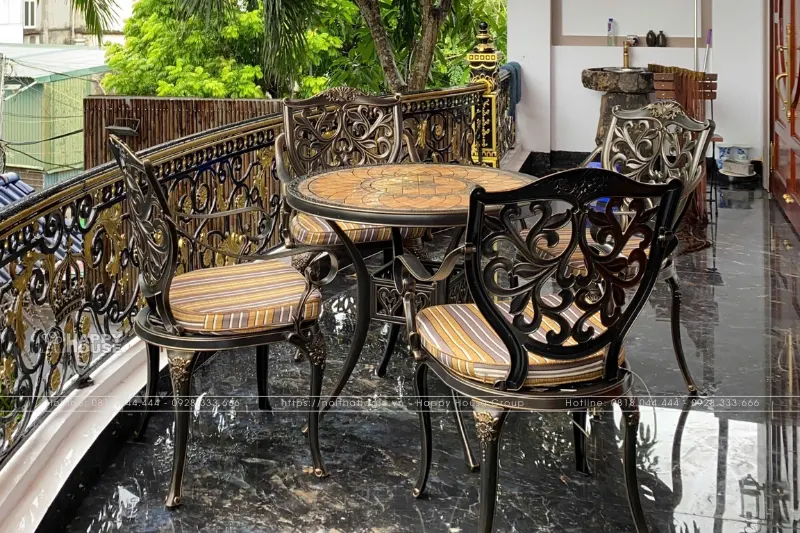 Bàn ghế sân vườn Đẳng Cấp - Bí quyết tạo Không Gian Sống Ngoài Trời San...