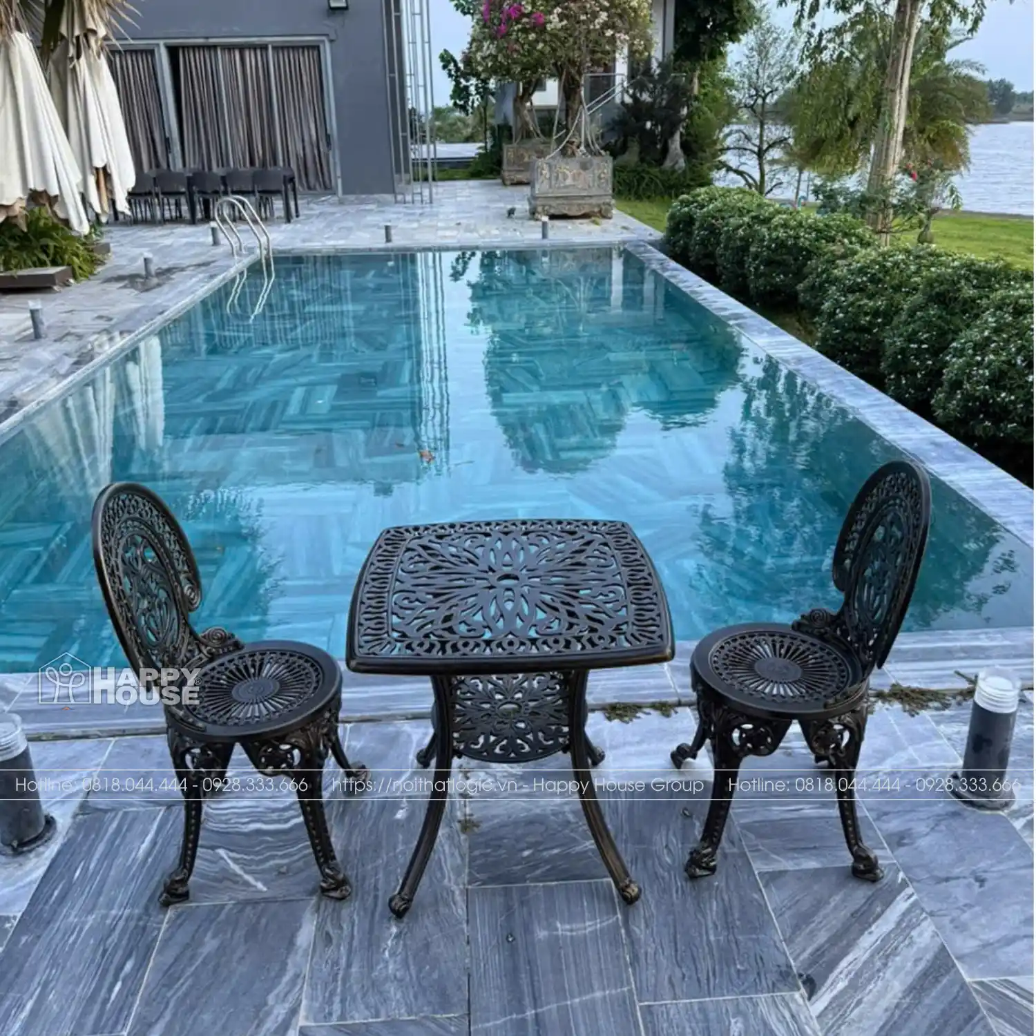 Bàn Ghế Hồ Bơi Cao Cấp Tại JT Resort Cẩm Mỹ, Đồng Nai