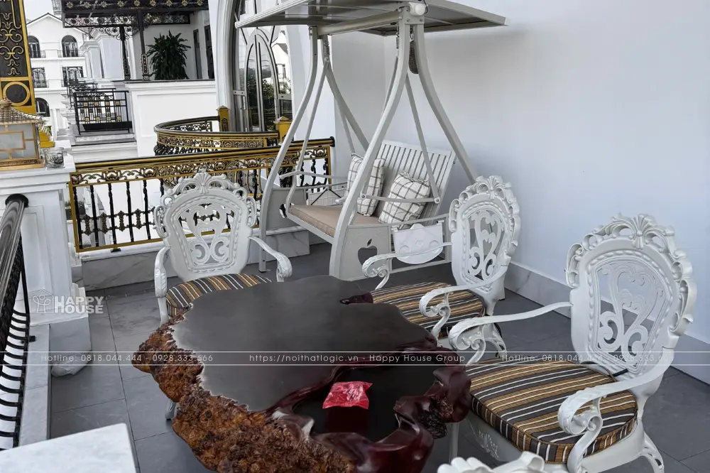 Dự án nội thất sân thượng biệt thự cao cấp tại Bắc Ninh