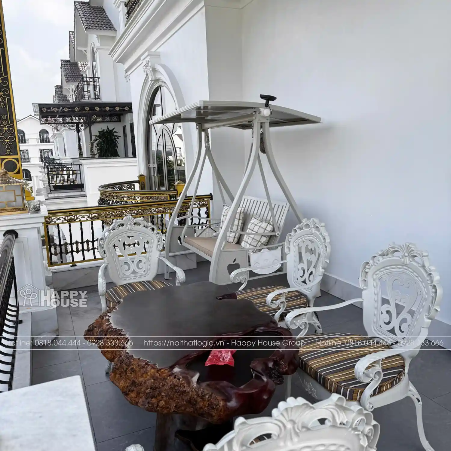 Dự án nội thất sân thượng biệt thự cao cấp tại Bắc Ninh