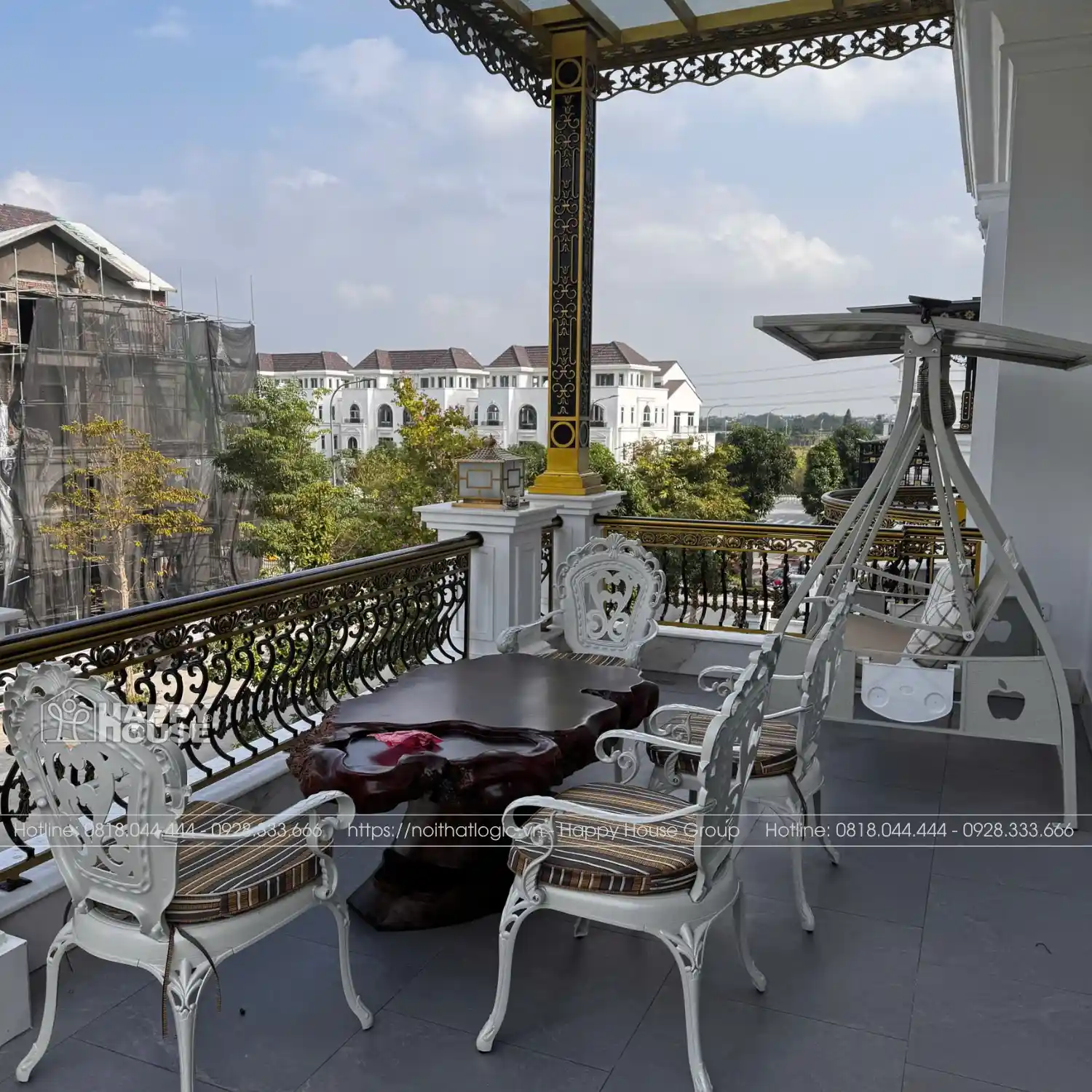 Dự án nội thất sân thượng biệt thự cao cấp tại Bắc Ninh