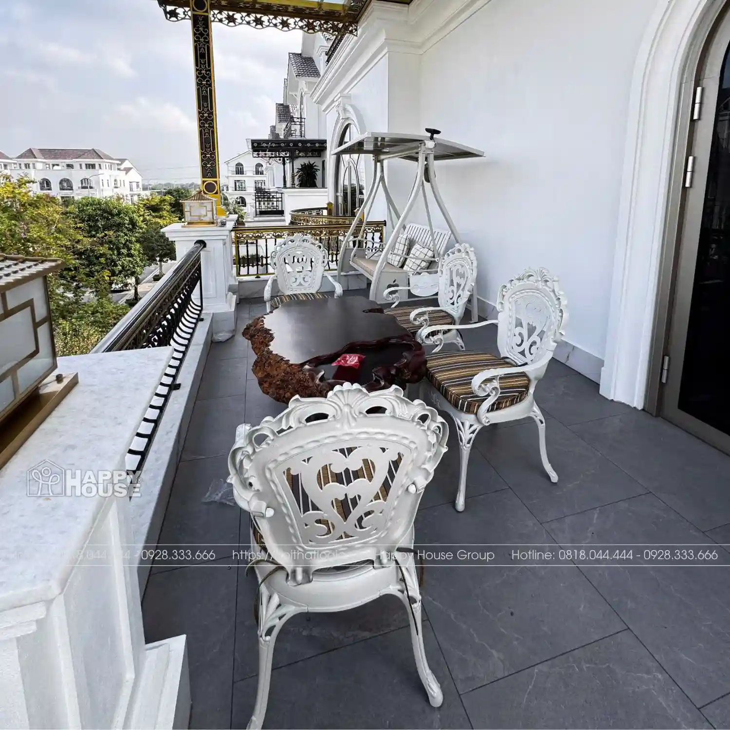 Dự án nội thất sân thượng biệt thự cao cấp tại Bắc Ninh