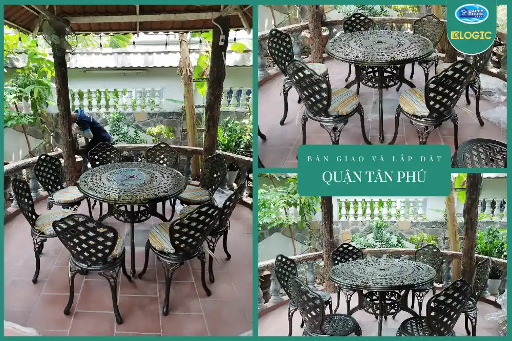 Dự Án Bàn Ghế Nhôm Đúc Tại Quận Tân Phú - Sự Lựa Chọn Hoàn Hảo Cho Không Gian ngoài trời