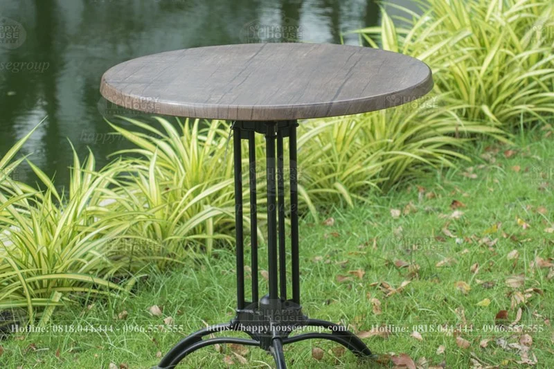 Bàn cafe chân hợp kim mặt gỗ - Thiết kế tinh tế, độ bền vượt trội