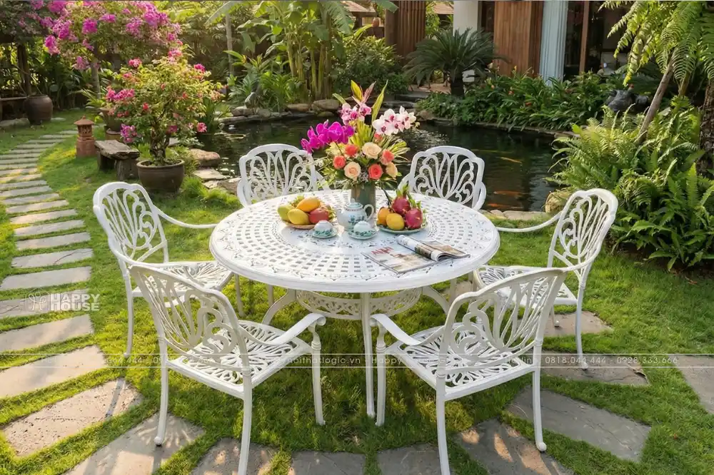Bàn Ghế Nhôm Đúc Giải Pháp Ngoại Thất Đẳng Cấp Cho Biệt Thự Và Sân Vườn...