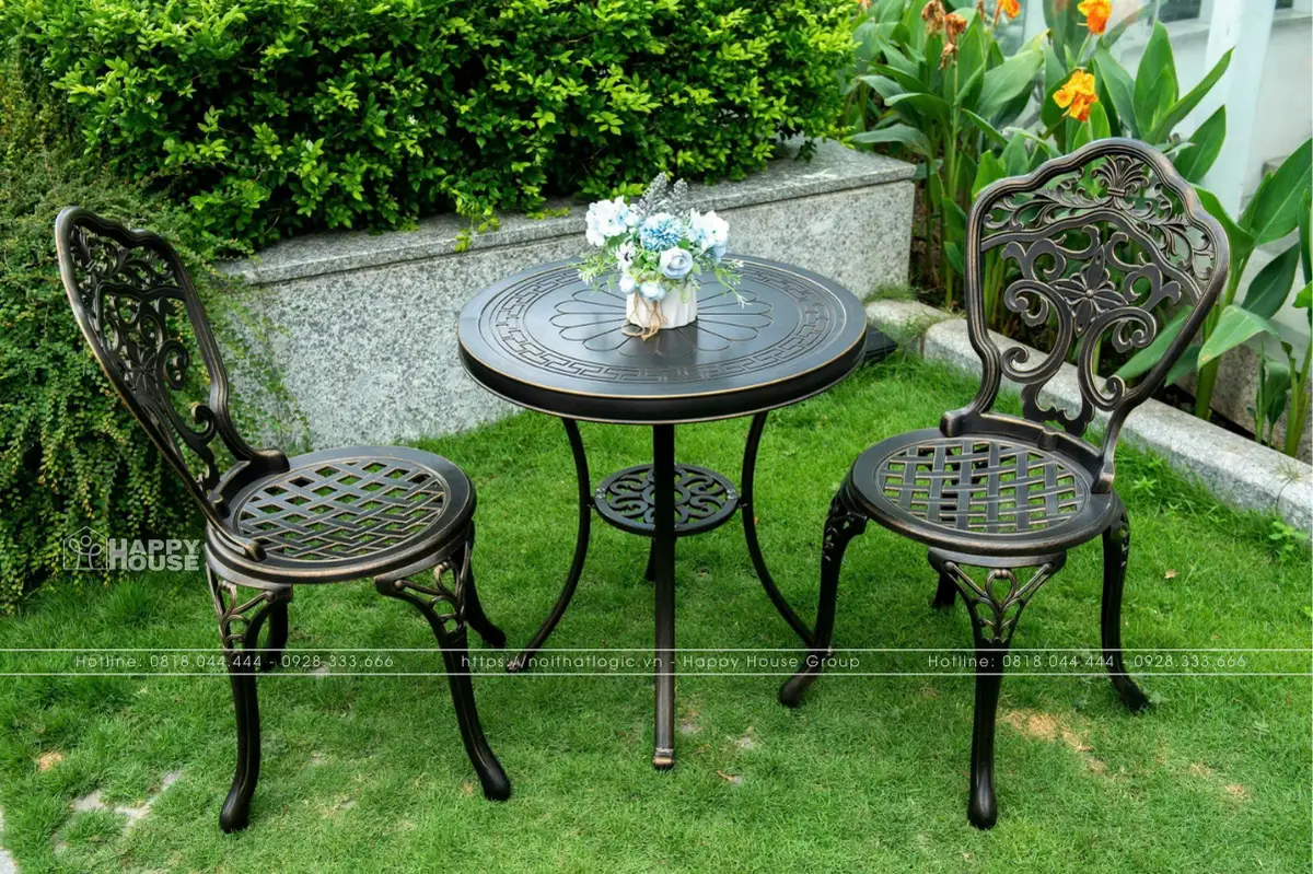 B&agrave;n Ghế Nh&ocirc;m đ&uacute;c Nghệ Thuật Phong C&aacute;ch Ph&aacute;p 2026 Đẳng Cấp Vượt Thời Gian