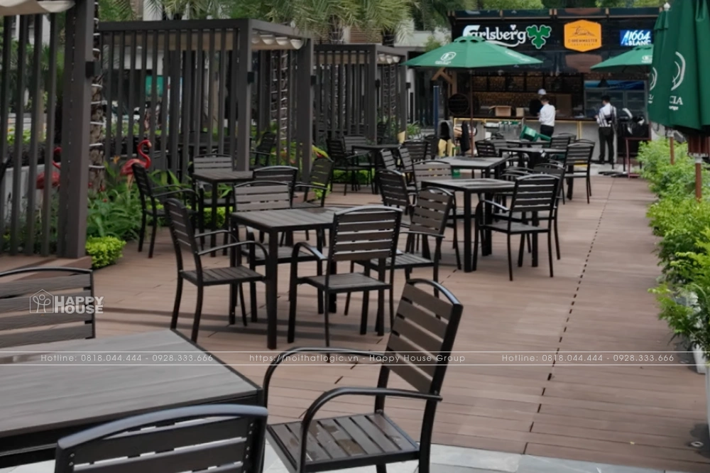 Dự Án Setup Không Gian Cafe Ngoài Trời Tại Delicia, KĐT The Manor Central Park, Hà Nội