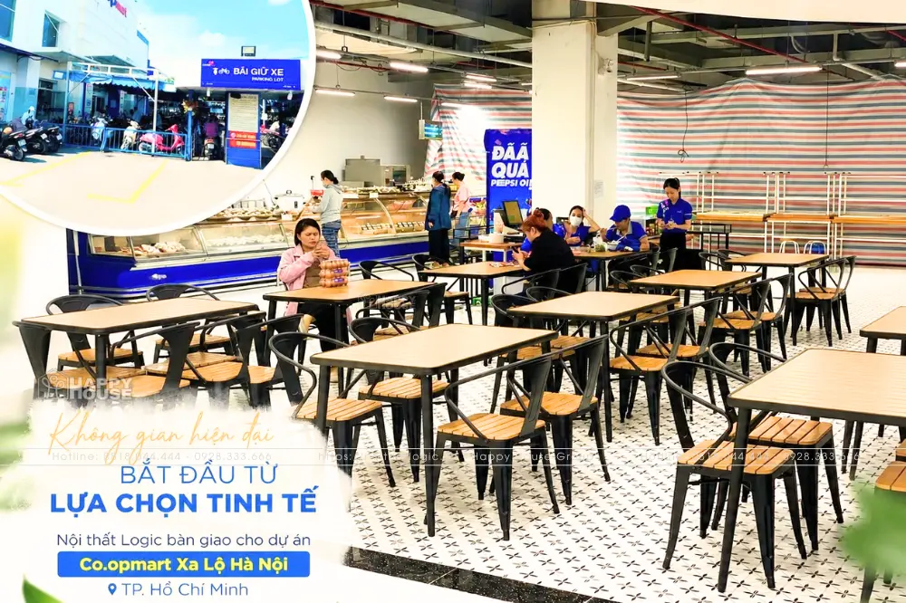 Dự Án Cung Cấp Và Lắp Đặt Bàn Ghế Composite Tại Co.opmart Xa Lộ Hà Nội, TP. Hồ Chí Minh