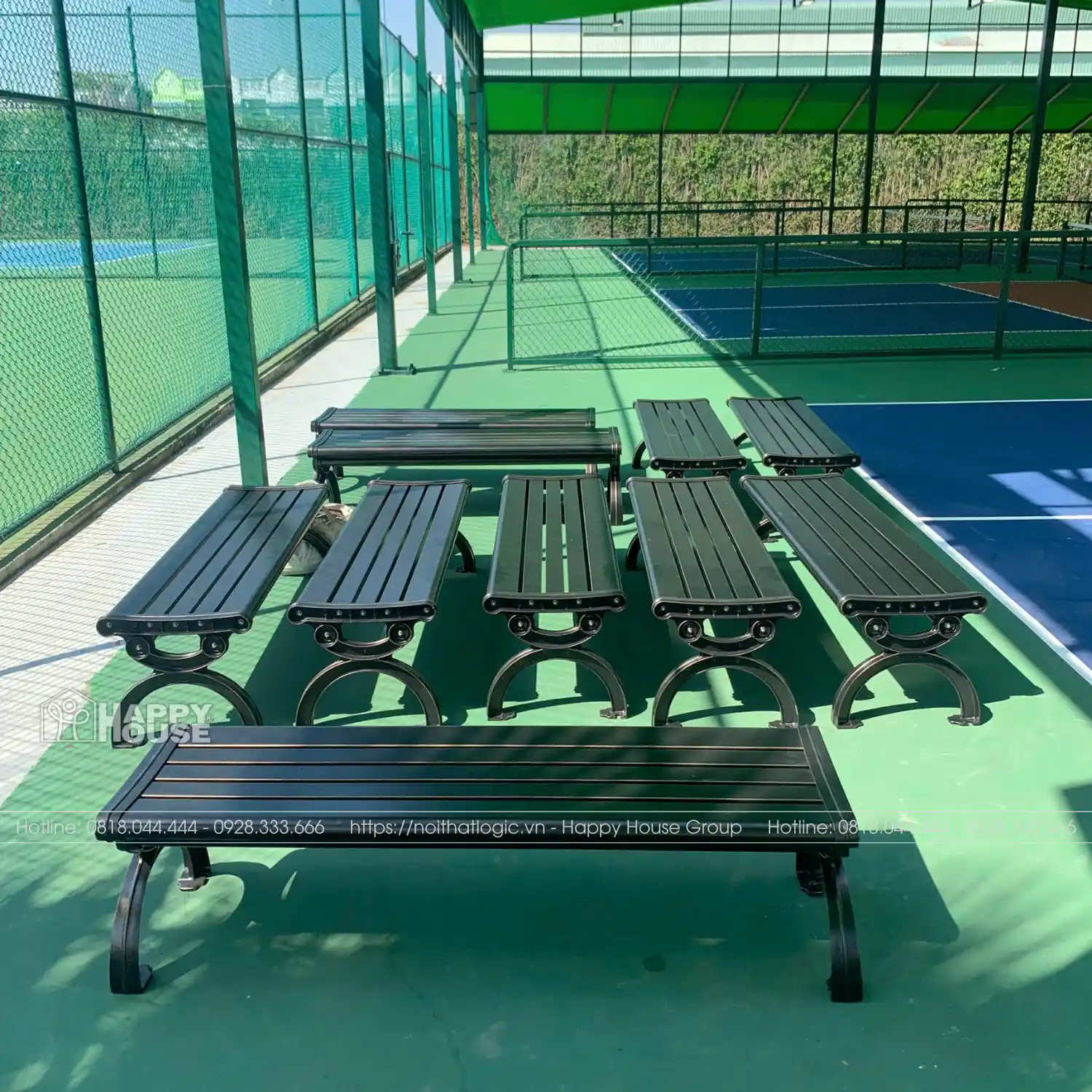 Nội Thất Logic Cung Cấp Ghế Chờ Sân Pickleball Tại Long An