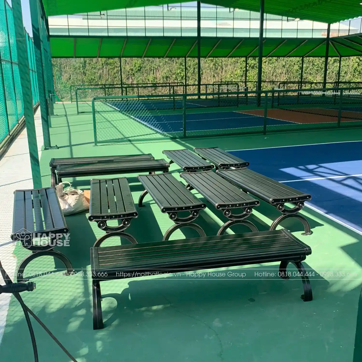 Nội Thất Logic Cung Cấp Ghế Chờ Sân Pickleball Tại Long An