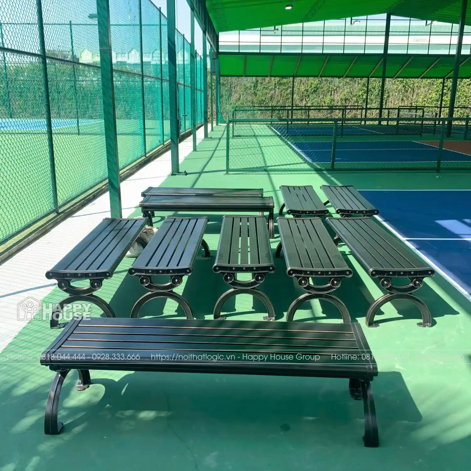 Nội Thất Logic Cung Cấp Ghế Chờ Sân Pickleball Tại Long An