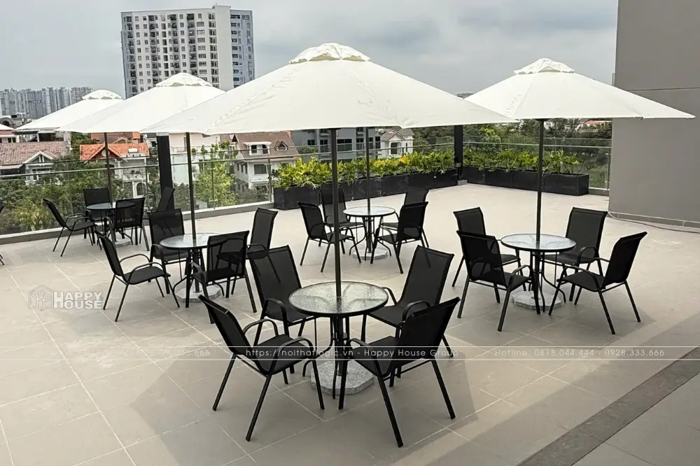 Dự Án Bàn Ghế Cafe Sân Thượng Tại Panomax River Villa: Đẳng Cấp Ngoại Thất Từ Nội Thất Logic