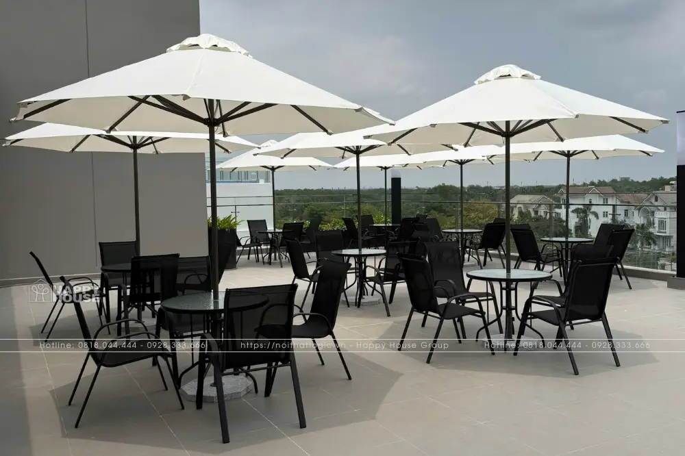 Dự Án Bàn Ghế Cafe Sân Thượng Tại Panomax River Villa: Đẳng Cấp Ngoại Thất Từ Nội Thất Logic