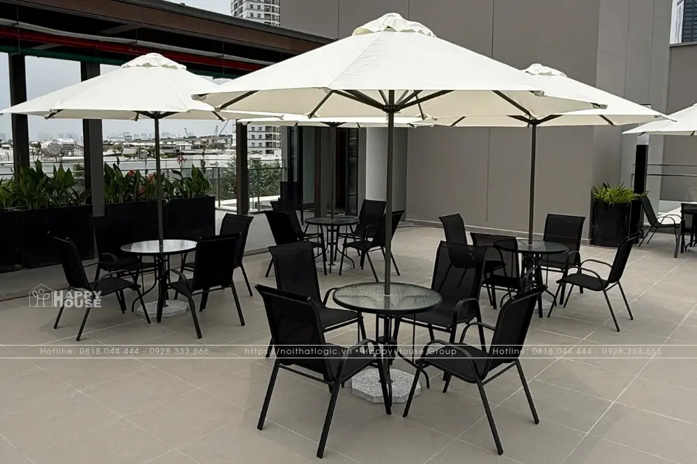 Dự Án Bàn Ghế Cafe Sân Thượng Tại Panomax River Villa: Đẳng Cấp Ngoại Thất Từ Nội Thất Logic