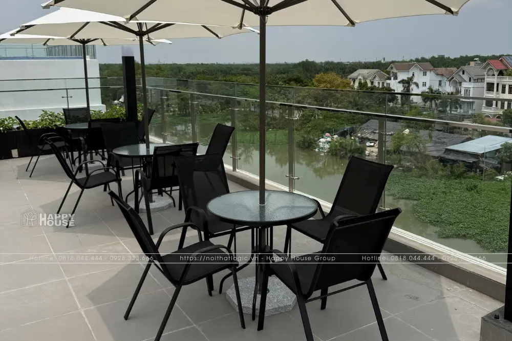 Dự Án Bàn Ghế Cafe Sân Thượng Tại Panomax River Villa: Đẳng Cấp Ngoại Thất Từ Nội Thất Logic