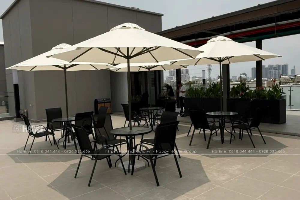 Dự Án Bàn Ghế Cafe Sân Thượng Tại Panomax River Villa: Đẳng Cấp Ngoại Thất Từ Nội Thất Logic