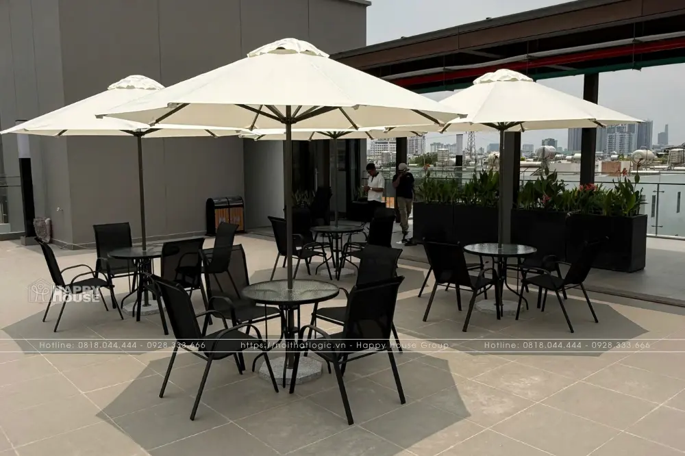 Dự Án Bàn Ghế Cafe Sân Thượng Tại Panomax River Villa: Đẳng Cấp Ngoại Thất Từ Nội Thất Logic