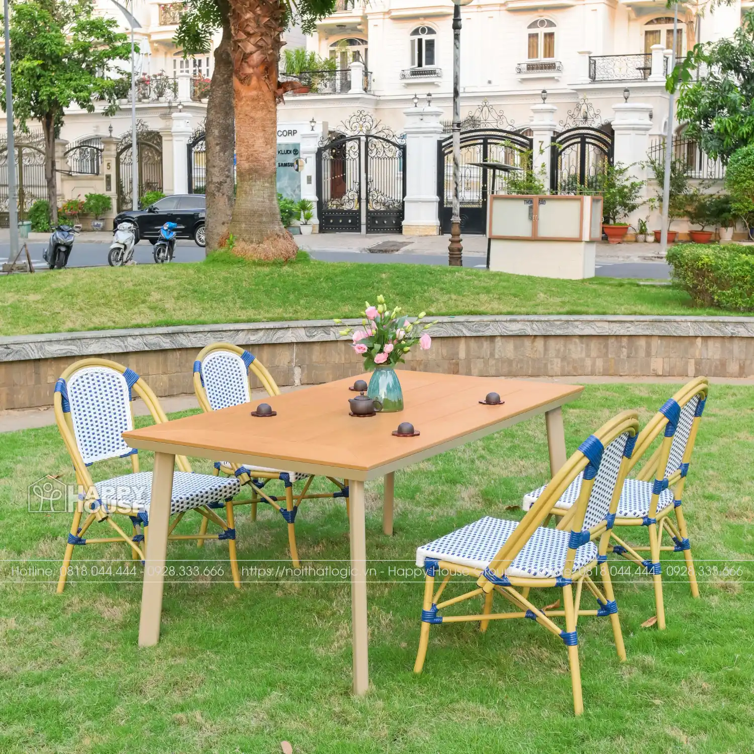 Bộ Bàn ghế Composite Ngoài Trời CPS-160SNL19