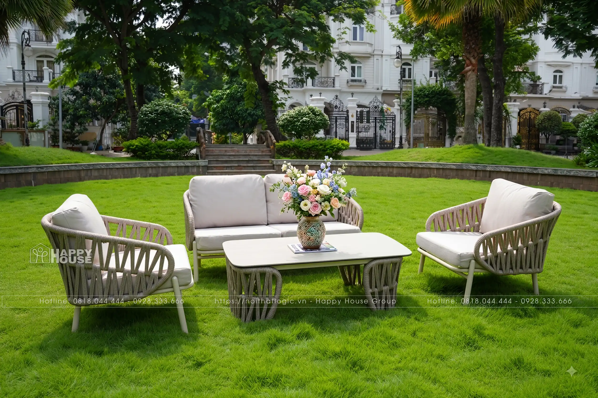 Bộ Sofa cao cấp ngoài trời SFD01