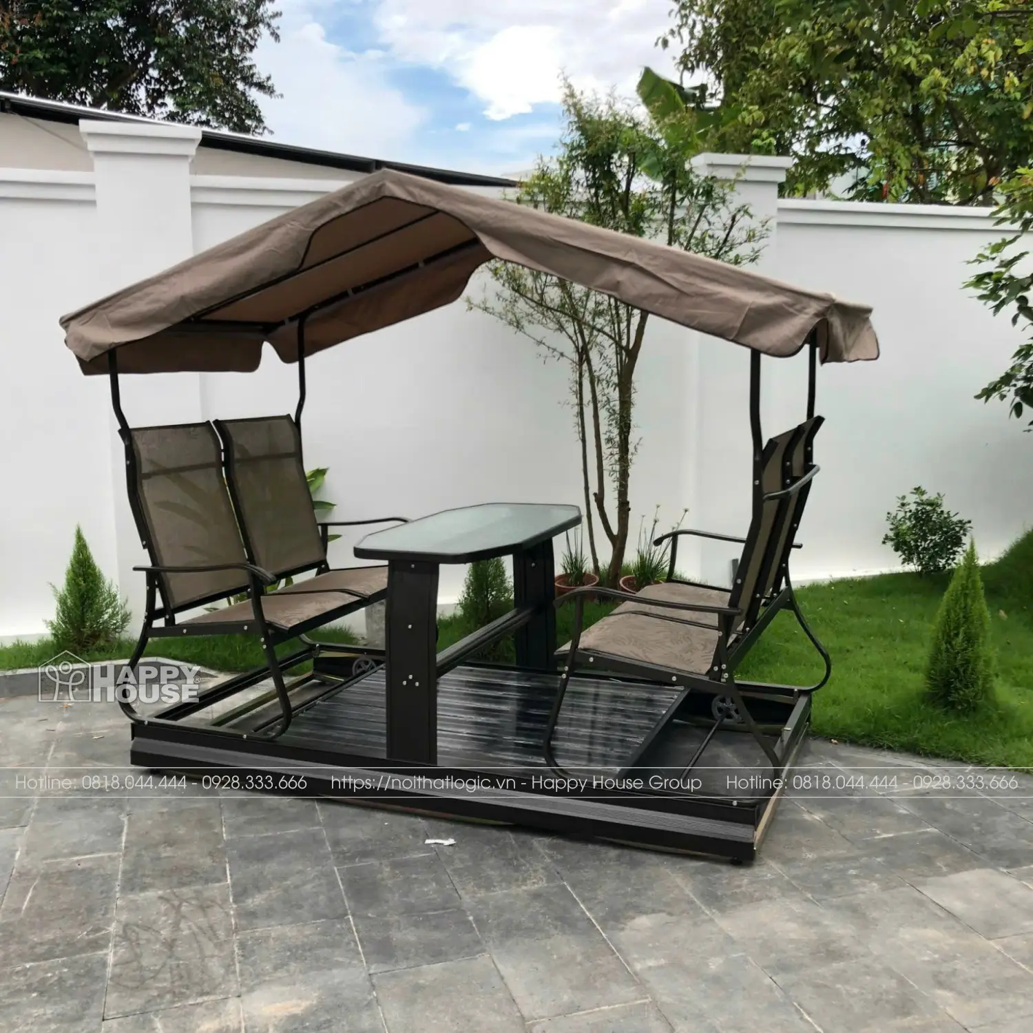 Xích đu 4 chỗ ngồi XD-4C