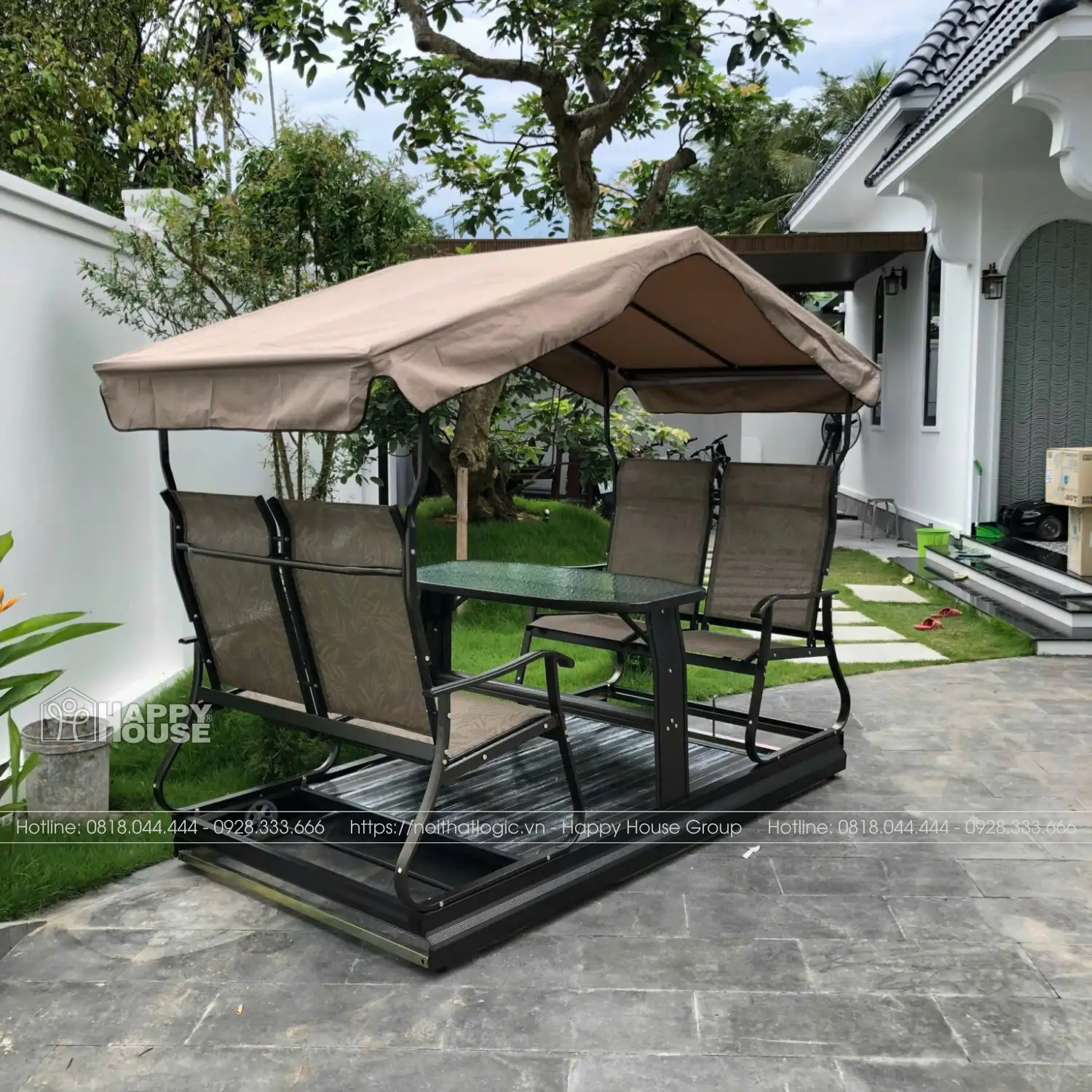 Xích đu 4 chỗ ngồi XD-4C