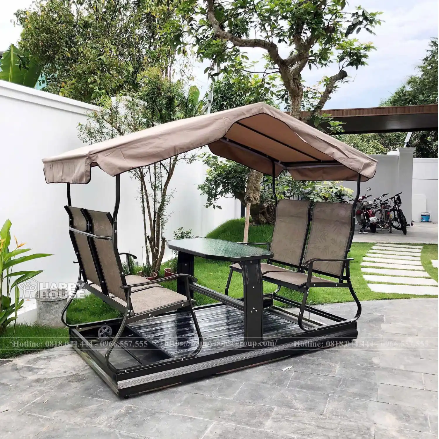 X&iacute;ch đu 4 chỗ ngồi XD-4C