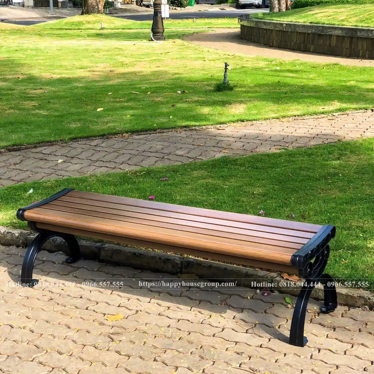 Ghế Công Viên Nhôm Đúc Không Tựa Ngoài Trời Sân vườn Sơn Tĩnh Điện GCV-GG