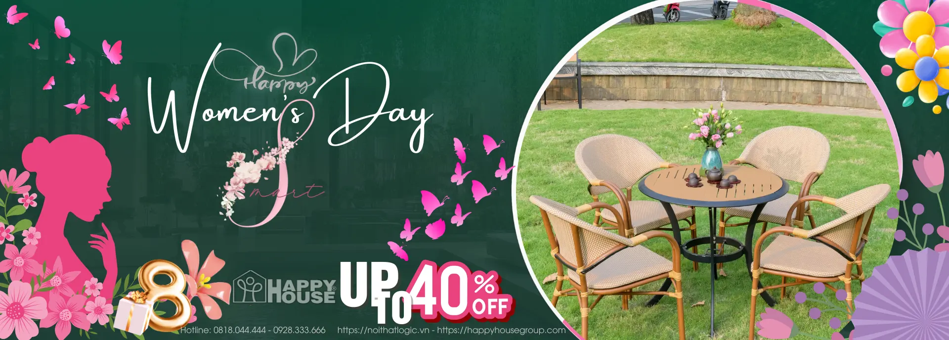 Nội Thất Logic Khuyến mại lên đến 40% nhân dịp ngày Quốc Tế Phụ Nữ 8/3