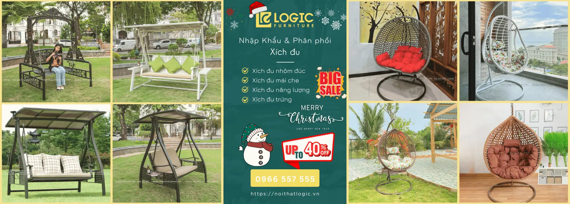 Xích đu sân vườn nhập khẩu