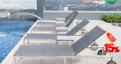 Ưu Đãi Đặc Biệt Mùa Hè: Giảm Giá Đến 15% Các Mẫu Ghế Hồ Bơi, Ghế Tắm Nắng Tại Nội Thất Logic