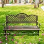 Ghế băng công viên nhôm đúc cho sân vườn biệt thự GCV-NVMD
