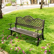 Ghế băng công viên nhôm đúc cho sân vườn biệt thự GCV-NVMD
