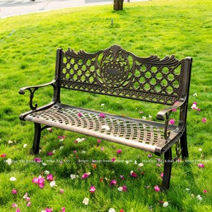 Ghế công viên nhôm đúc dành cho sân vừn biệt thự GCV-NH