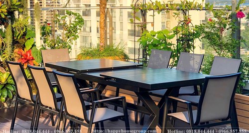 Bàn ghế nhôm đúc thu gọn thông minh: Tối ưu hóa không gian 