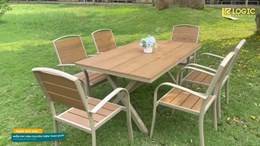 Sân Vườn Sang Trọng và Tiện Nghi với Bàn ghế Composite | Ngoại Thất Nhập Khẩu | Nội Thất Logic